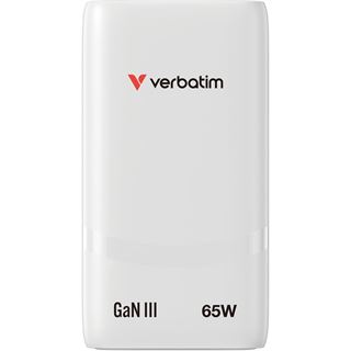 Verbatim Fold Go Charger 2 Port 65W USB-C white