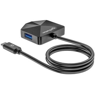 Manhattan 4-Port USB Hub USB-C Stecker 2xUSB-C 2xUSB-A Port