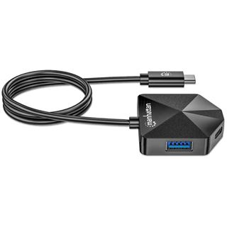 Manhattan 4-Port USB Hub USB-C Stecker 2xUSB-C 2xUSB-A Port