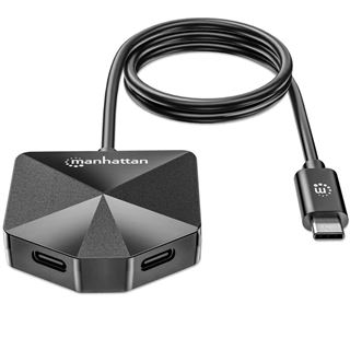 Manhattan 4-Port USB Hub USB-C Stecker 2xUSB-C 2xUSB-A Port