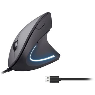 Equip Ergonomische Maus USB-A Stecker 1.80m Rechts schwarz