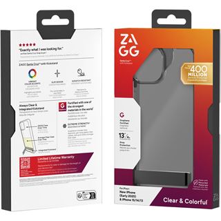 ZAGG CASES SANTA CRUZ KS APPLE IPHONE 16E/15/14/13 BLACK