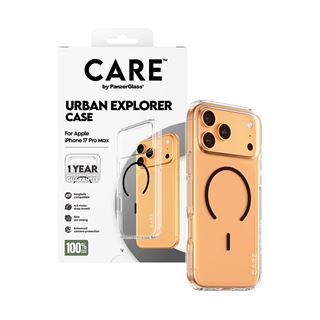 PANZERGLASS CARE BY FLAGSHIP CASE TRANSPARENT EXPLORER W. BLACK