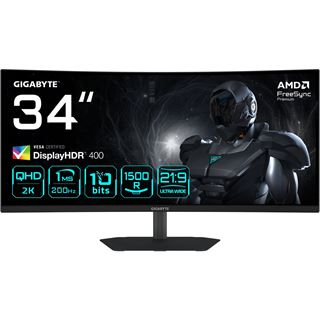 34" (86,36cm) Gigabyte G34WQC2 schwarz 3440x1440 2xDisplayport
