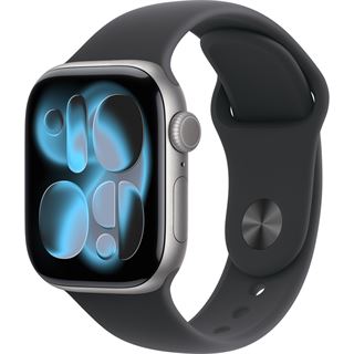 Apple Watch S11 2025 Aluminium 42mm Space Grau (Sportarmband schwarz)