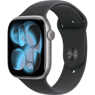 Apple Watch S11 Aluminium 46mm Space Grau (Sportarmband schwarz) M/L