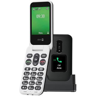 doro Leva E30 - schwarz-weiß 4G Klapp-Mobiltelefon mit