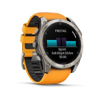 Garmin Wearable 010-02905-11 / fenix 8 Sapphire L Grau/Orange
