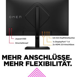 27" (68,58cm) HP OMEN 27q schwarz 2560x1440 1xDisplayPort 1.4 /