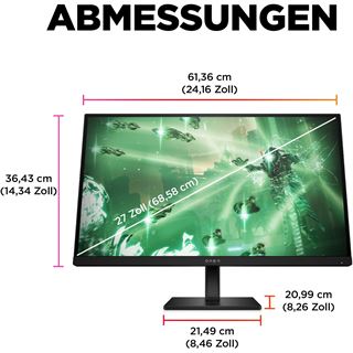 27" (68,58cm) HP OMEN 27q schwarz 2560x1440 1xDisplayPort 1.4 /