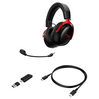 HyperX Headset A59Z0AA / Cloud III S Wireless Rot auf Schwarz