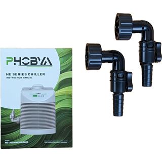 Phobya HE-300 Durchlaufkühler mit Pumpe und Filter  Schwarz