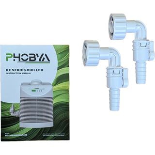 Phobya HE-300 Durchlaufkühler mit Pumpe und Filter  Weiß