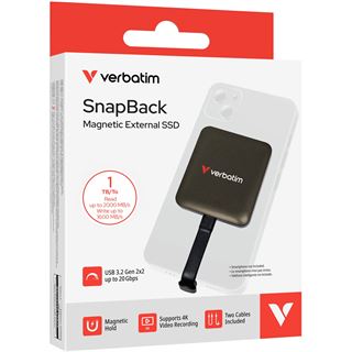 1TB Verbatim Snapback mokka Extern USB 3.2 (Typ-C) (32061)