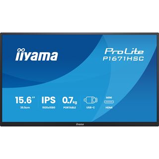 15,6" (39,62cm) iiyama ProLite P1671HSC-B1 schwarz 1920x1080