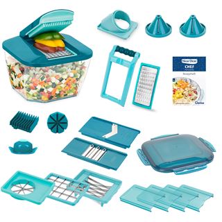 Genius Nicer Dicer Chef Professional Set 23-tlg. dark petrol