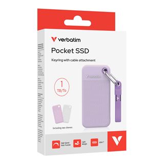 1TB Verbatim Pocket Summer Edition lila/wei&szlig; Extern USB 3.2