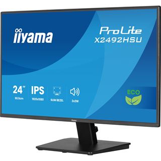 24" (60,96cm) iiyama ProLite X2492HSU-B1 schwarz 1920x1080 1x