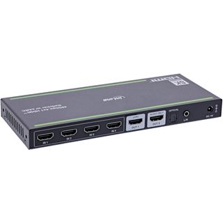 InLine HDMI Switch, 4-fach, 48Gb/s, 8K@60Hz, mit Audio-Auskopplung