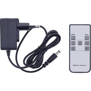 InLine HDMI Switch, 4-fach, 48Gb/s, 8K@60Hz, mit Audio-Auskopplung