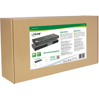 InLine HDMI Switch, 4-fach, 48Gb/s, 8K@60Hz, mit Audio-Auskopplung