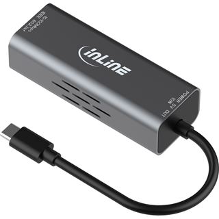 InLine USB-C zu RJ45 PoE-Adapter, mit &Uuml;berspannungsschutz