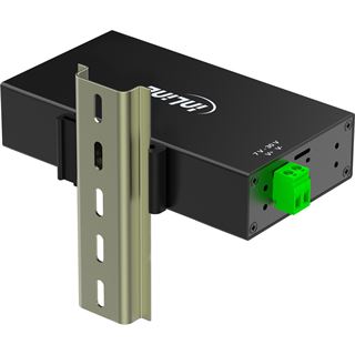 InLine USB 3.2 Gen.1 Industrie-Hub, 7 Port, Aluminiumgeh&auml;use,