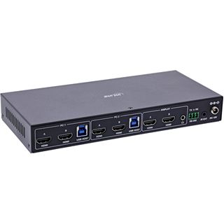 InLine KVM Switch, 2-fach, HDMI, 4K60Hz, Dual Monitor