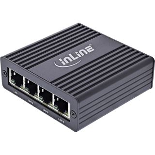 InLine USB-A 3.2 Gen.1 zu 4x RJ45 Gigabit Ethernet Adapter