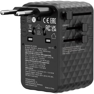 VERBATIM CHARGE 'N' TRAVEL 170W UNIVERSAL TRAVEL ADAPTER