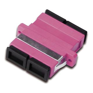 DIGITUS FO COUPLER DUPLEX SC TO SC MM OM4 VIOLET CERAMIC SLEEVE