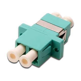 DIGITUS FO COUPLER DUPLEX LC TO LC MM OM3 AQUA CERAMIC SLEEVE