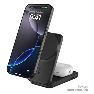 Belkin ULTRACHARGE 25 WATT QI2 MAGNETIC 2-IN-1 LADESTATION KLAPPBAR