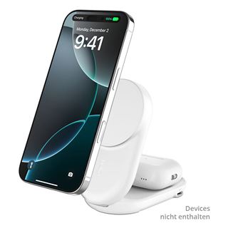 Belkin ULTRACHARGE 25 WATT QI2 MAGNETIC 2-IN-1 LADESTATION KLAPPBAR