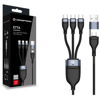 (&euro;8,60*/1m) 1.50m Conceptronic USB2.0 Anschlusskabel 3in1 USB C