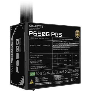 650 Watt Gigabyte P650G PG5