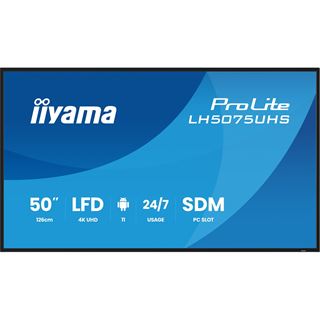 49.5" (125,7cm) iiyama ProLite LH5075UHS-B2AG schwarz 3840x2160