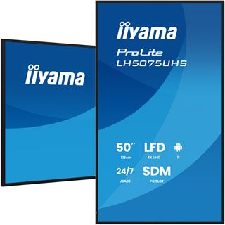 49.5" (125,7cm) iiyama ProLite LH5075UHS-B2AG schwarz 3840x2160