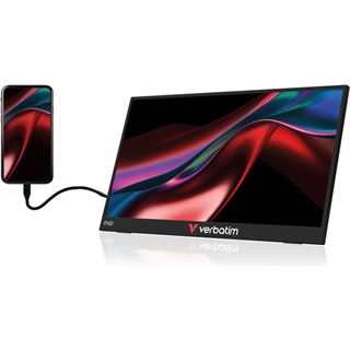 14" (35,56cm) Verbatim LIGHT Touchscreen Monitor schwarz