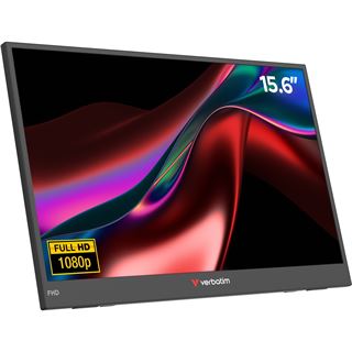 15,6" (39,62cm) Verbatim LIGHT Touchscreen Monitor schwarz