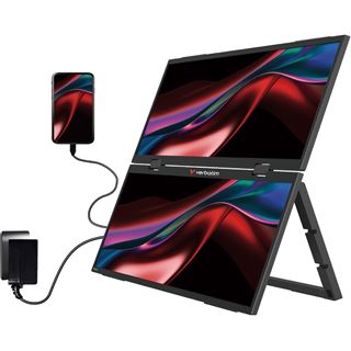 15,6" (39,62cm) Verbatim Essentials Dual Monitor schwarz 2x