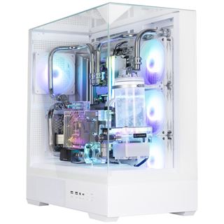 Zalman P40 Prism Plus Midi Tower ohne Netzteil weiss