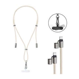 Intenso Handykette als Lade- + Datenkabel USB-C bis 1,65m beige