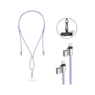 Intenso Handykette als Lade- + Datenkabel USB-C bis 1,65m lila