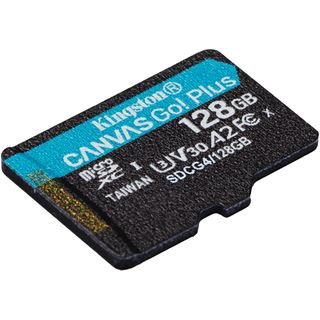 128GB Kingston Canvas Go Plus microSDXC Gen4 200R A2 U3 Single Pack