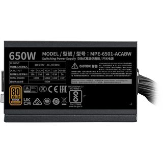 650 Watt Cooler Master MWE 80+ Bronze V3