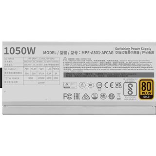 1050 Watt Cooler Master MWE Gold 1050 V2 White Edition Modular 80+