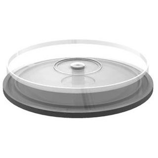 MediaRange Spindel f?r 10 Dics tranparent mit schwarzem Bode