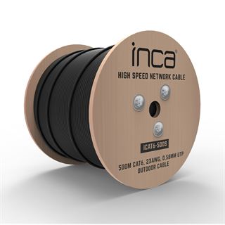 (&euro;0,19*/1m) 500.00m INCA Cat. 6 Netzwerkkabel U/UTP ohne Stecker