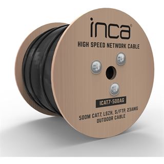 (&euro;0,80*/1m) 500.00m INCA Cat. 7 Verlegekabel S/FTP RJ45 Stecker